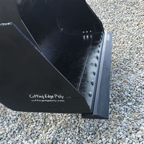 poly cutting edge for skid steer|compact tractor bucket cutting edge.